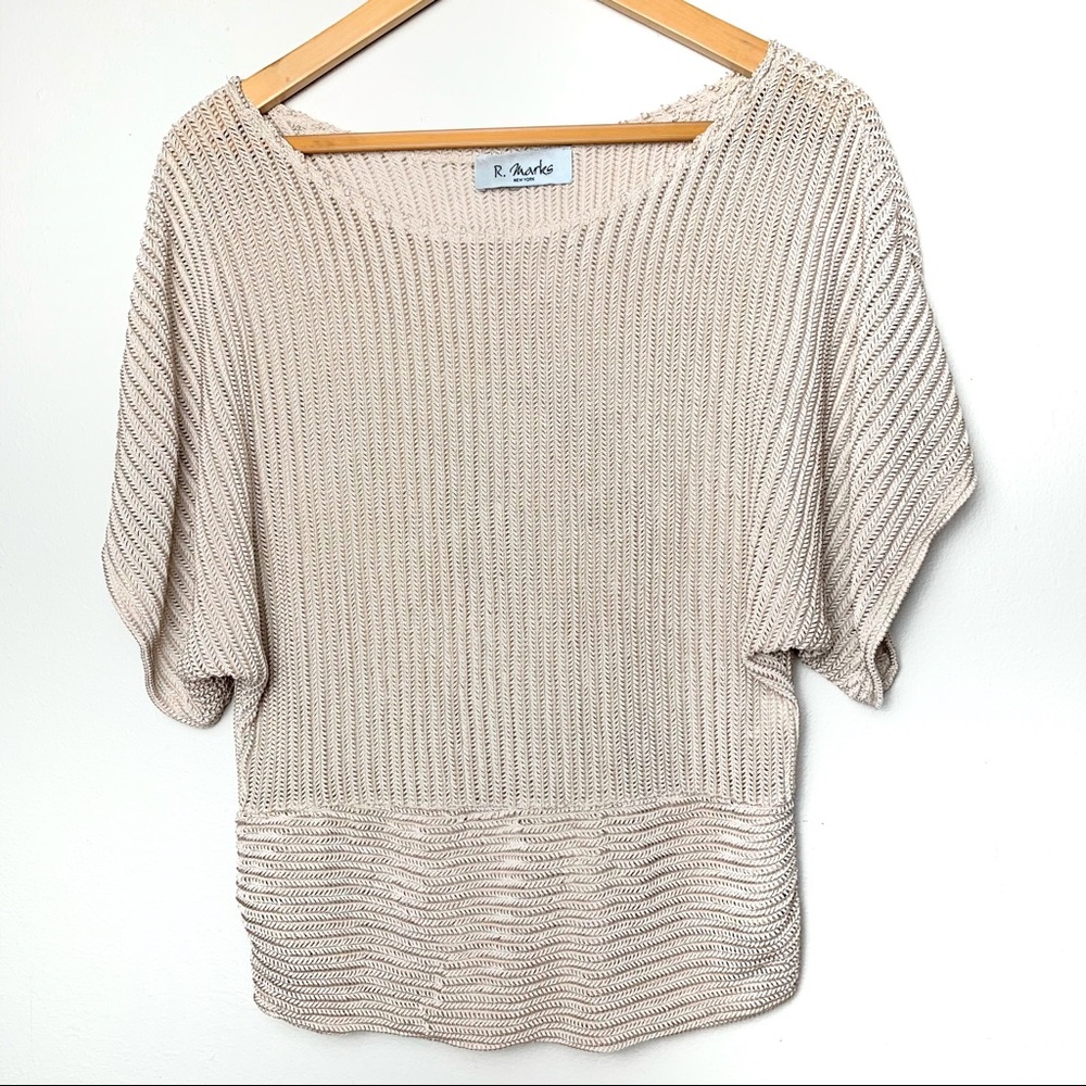 3/$30 Bundle:  R. Mark Oversized Loose Short Sleeves Top